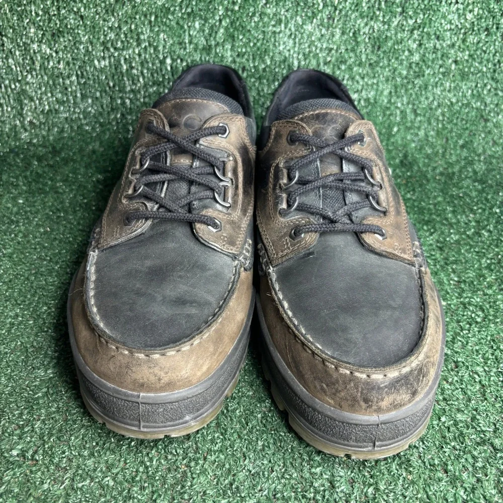 ECCO Track II‎ Gore-Tex Waterproof Leather Rugged Heritage Oxford Brown Mens 12